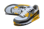 Nike Air Max 90 Sneakers in White, Grey, Black and Yellow