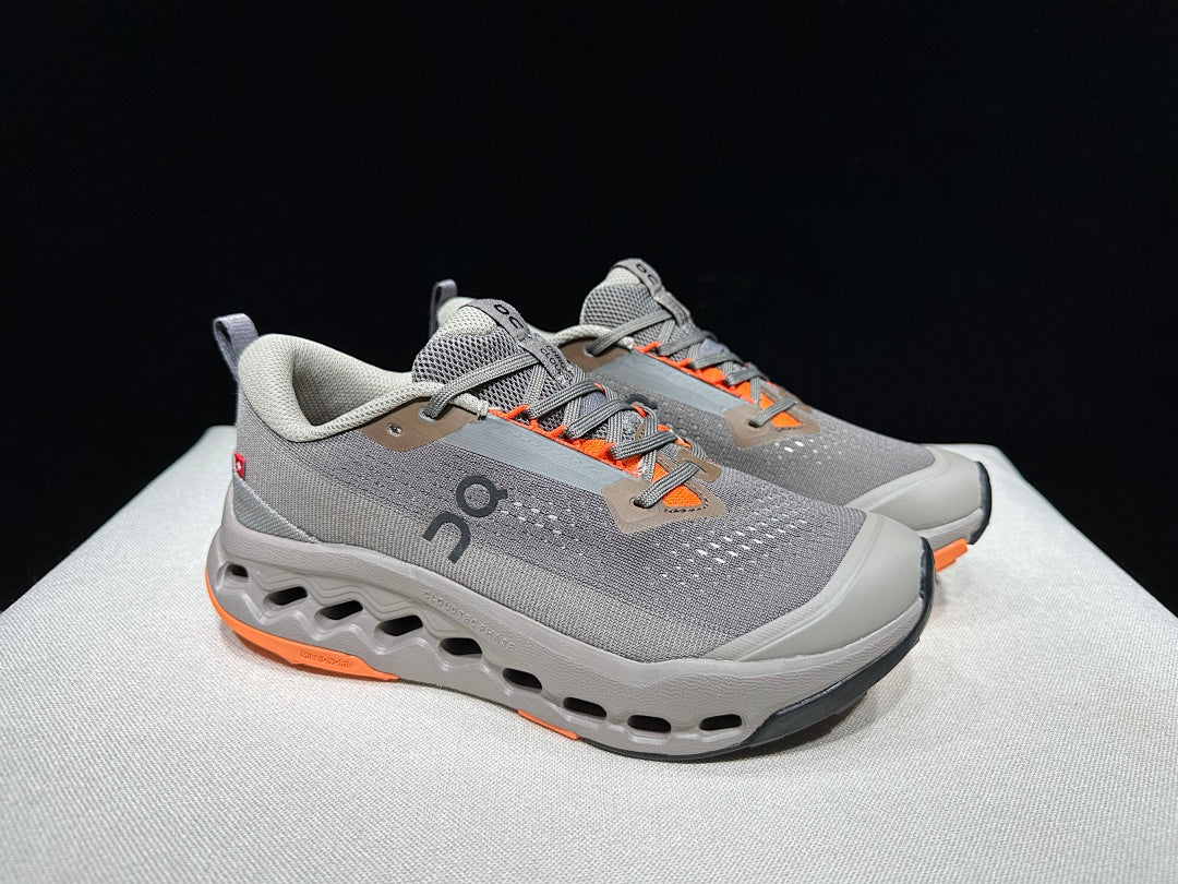 On Cloudsurfer Trail 2 Gray Trail Running Shoes