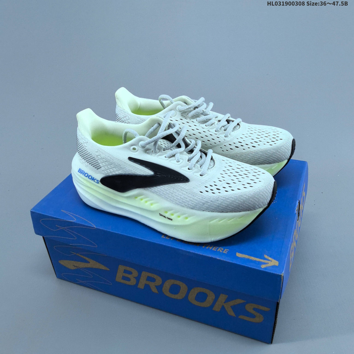 Brooks Glycerin Max Running Shoes in White and Grey