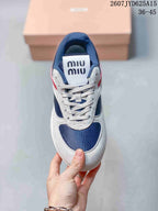 MiuMiu Gymnasium Sneakers Navy Red White 2607JYD625A15