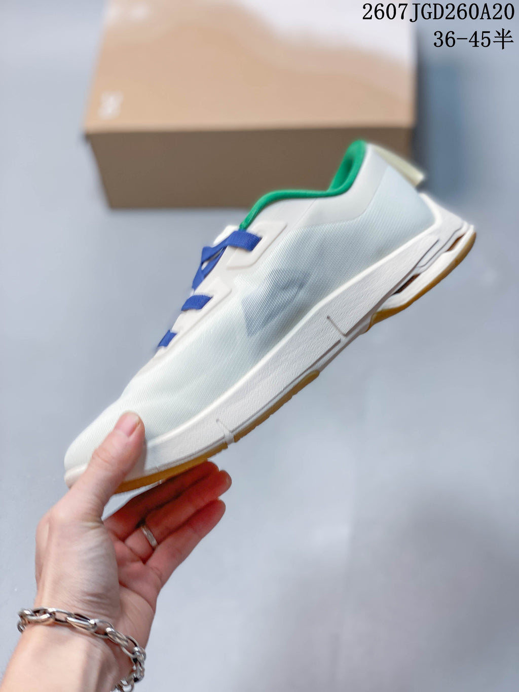 On Cloudnova Sneakers White Blue Green 2607TGD260A20