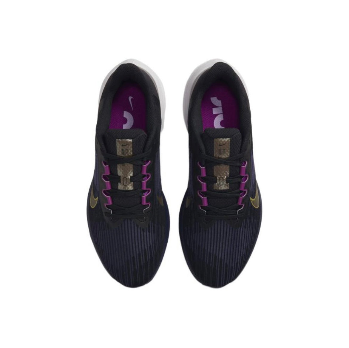 Nike Air Winflo 9 Running Shoes Black Blue Gold DD6203-007