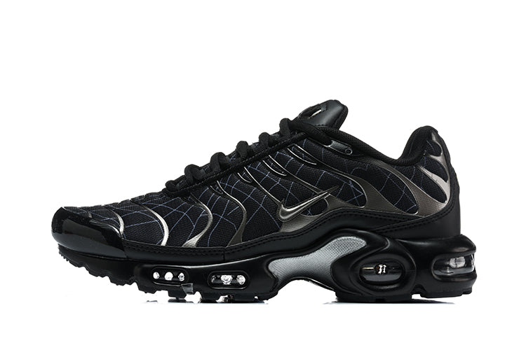 Nike Air Max Plus Black and Silver Sneakers