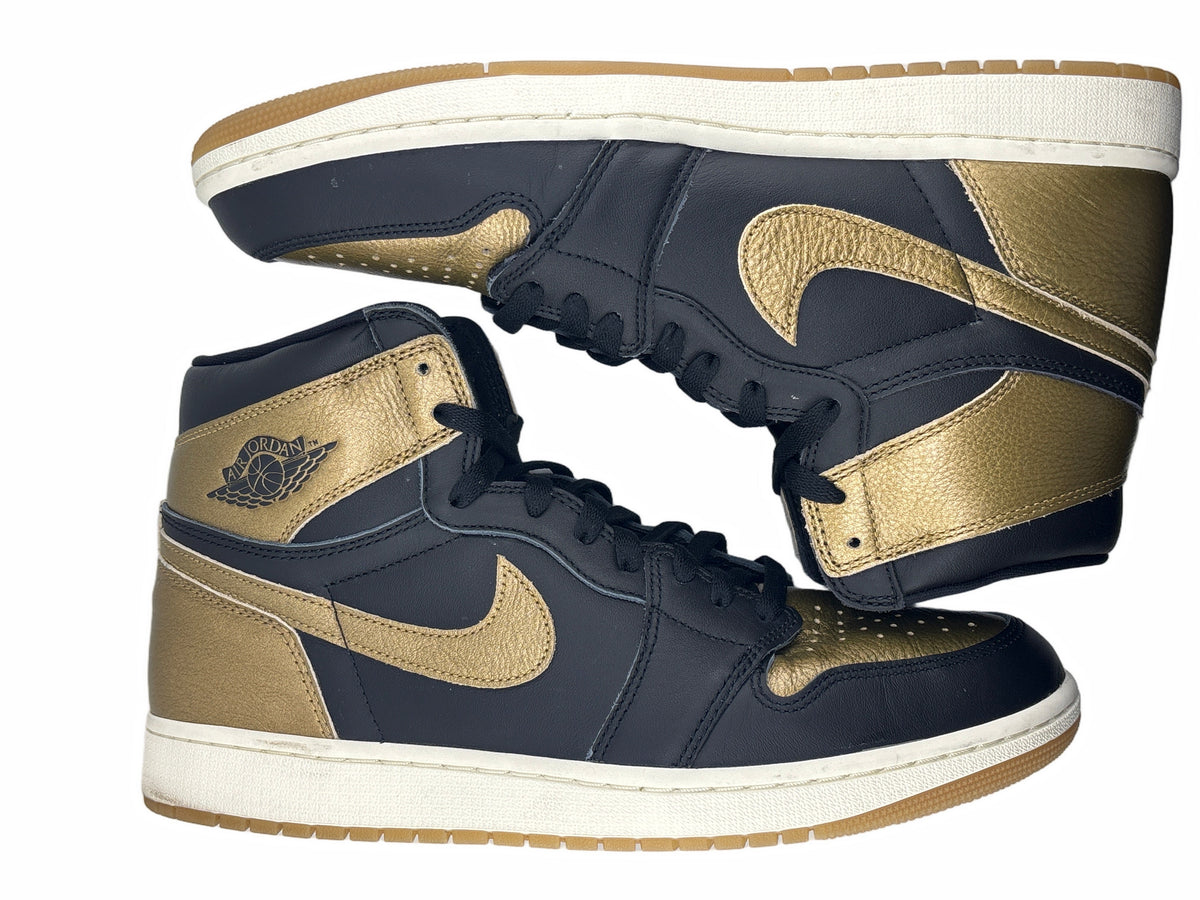 Jordan 1 Retro High OG Black Metallic Gold