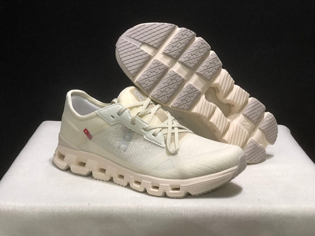 On Cloud X 4 AD Sneakers in Ghost and Dew