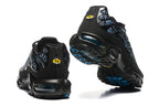 Nike Air Max Plus Black and Blue Graphic Sneakers