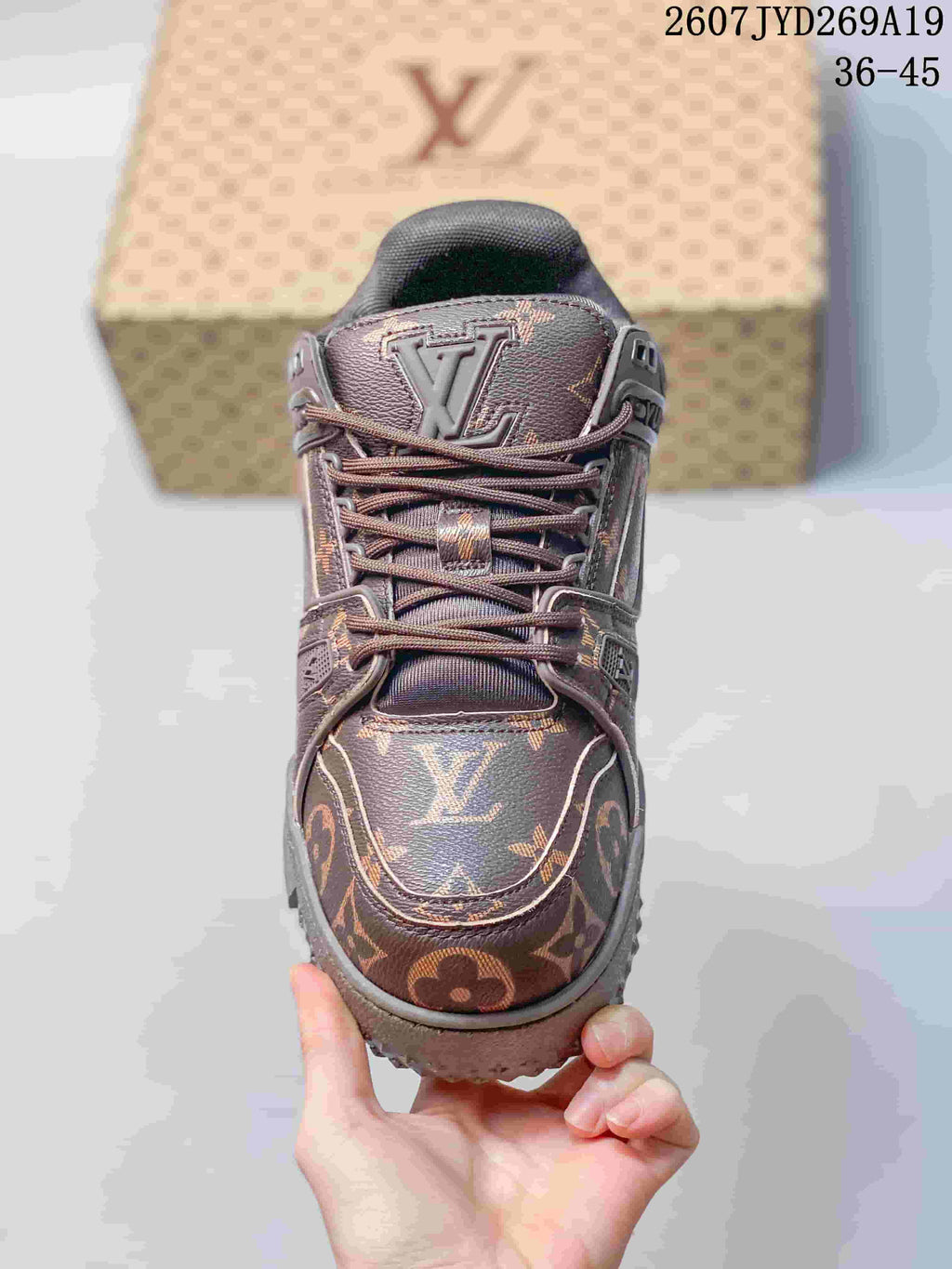 Louis Vuitton Trainer Maxi Brown Low-Top Sneakers