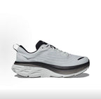 HOKA Bondi 8 White and Black Running Shoes