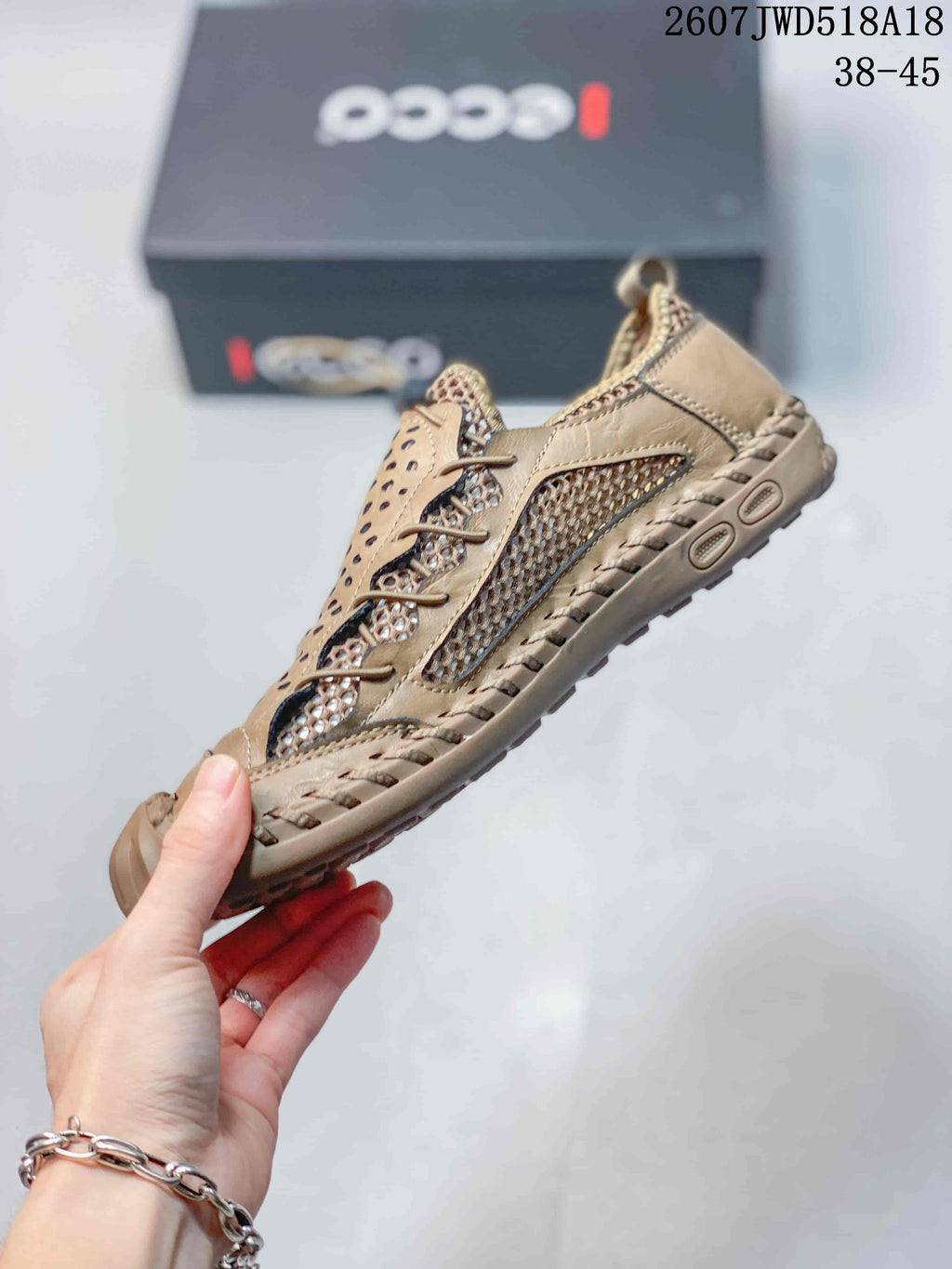 ECCO 2607JWD518A18 Tan Outdoor Trail Sneakers