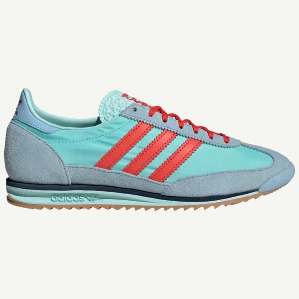 Adidas Originals Women's Teal/Red SL72 Sneakers, JH7397 (No Box)