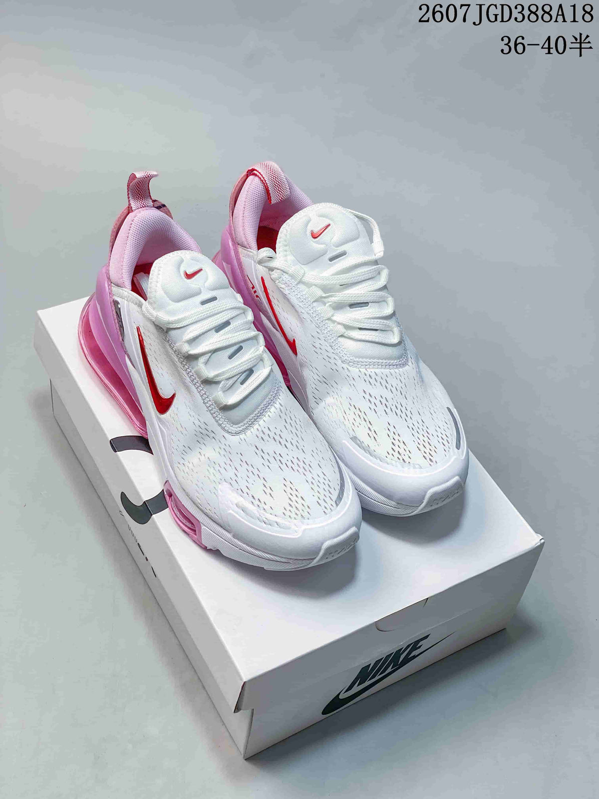 Nike Air Max 270 Premium Sneakers White Pink 2607TGD388A18