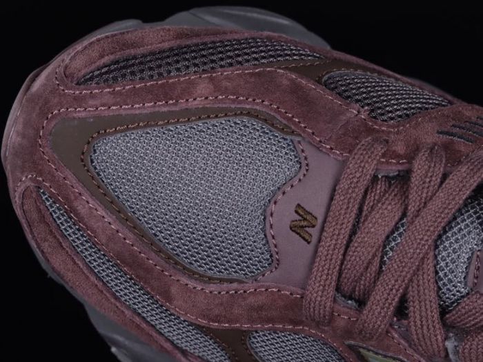 New Balance 9060 BCG Sneakers in Burgundy and Grey