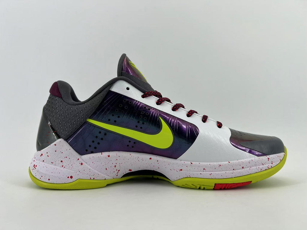Nike Kobe 5 Protro Basketball Shoes White Purple Volt CD4991-100