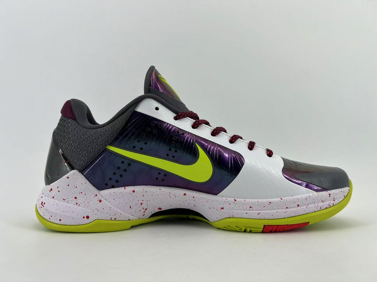 Nike Kobe 5 Protro Basketball Shoes White Purple Volt CD4991-100