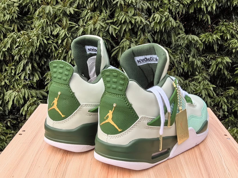Air Jordan 4 First Class Green Basketball Sneakers