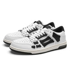 AIVIIRI MFS003-111 White and Black Low-Top Sneakers