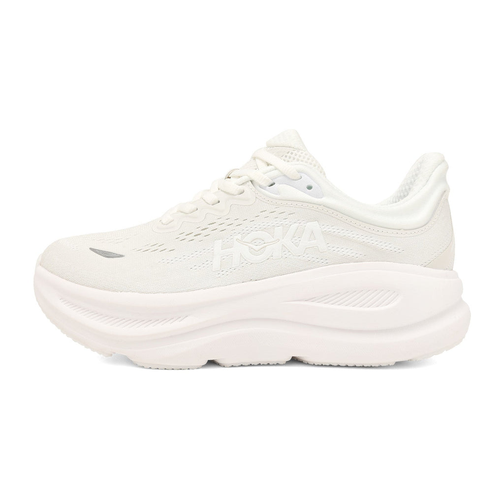 HOKA Bondi 9 White Running Shoes 1162011-WWH