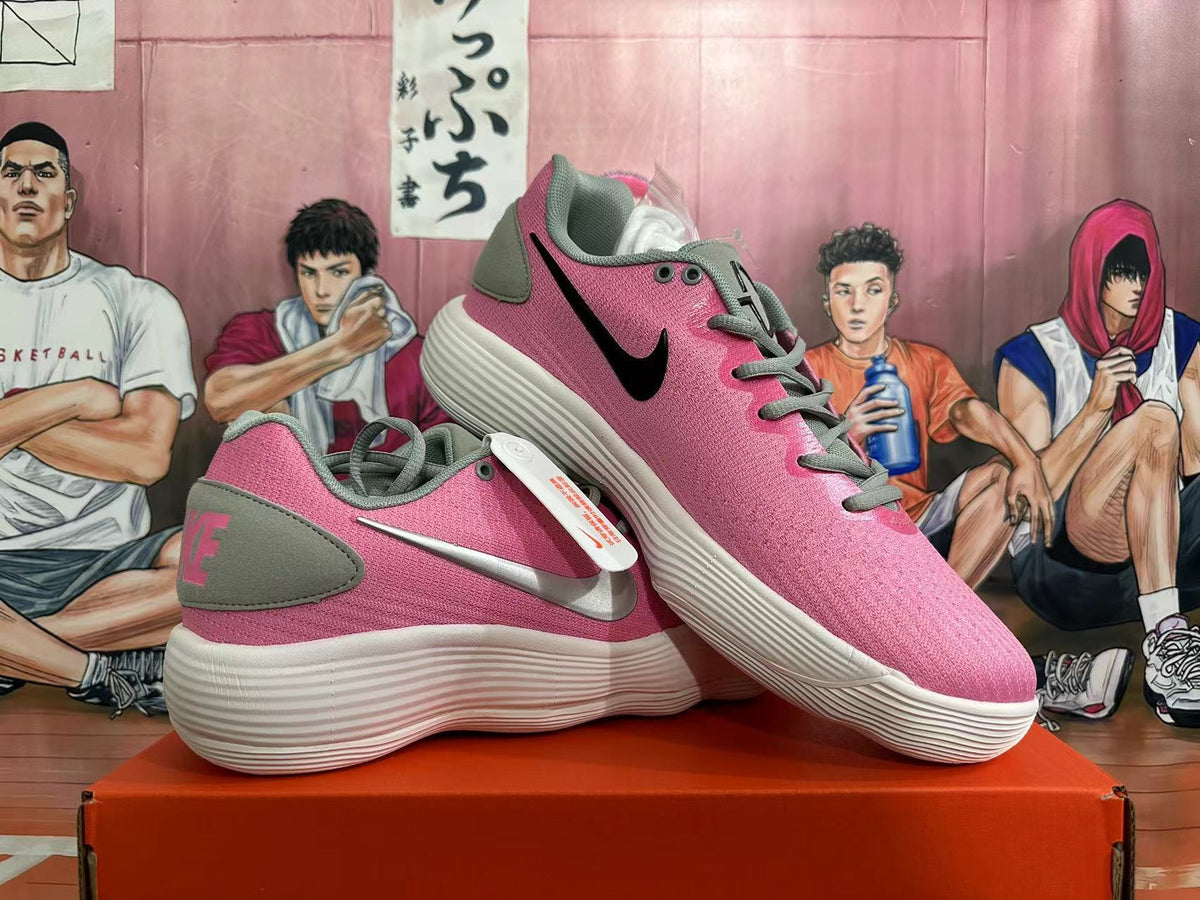 Nike Pink and Grey Low-Top Sneakers