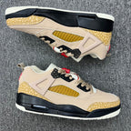 Jordan Spizike Low AJ3.5 Sneakers in Tan and Gold