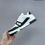 Louis Vuitton Low-Top Sneakers in White with Floral or Black Trim