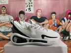 Li-Ning Basketball Shoes White Black Graffiti Style