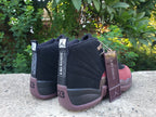 Air Jordan 12 High-Top Sneakers in Black and Burgundy