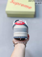 Nike SB Dunk Low Sneakers Gray White Black