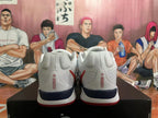 Nike White and Red Basketball Shoes