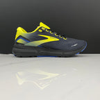 Brooks Ghost 15 Running Shoes, Charcoal Yellow Blue