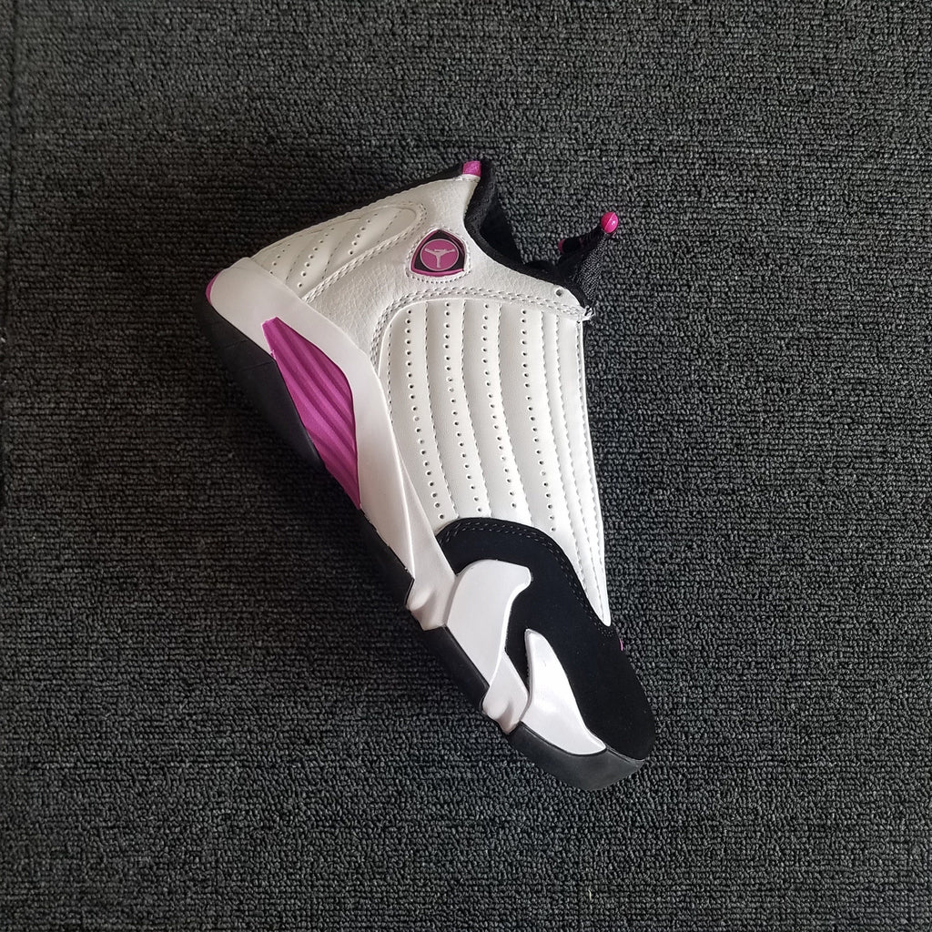 Jordan 14 Women's White Pink High-Top Sneakers