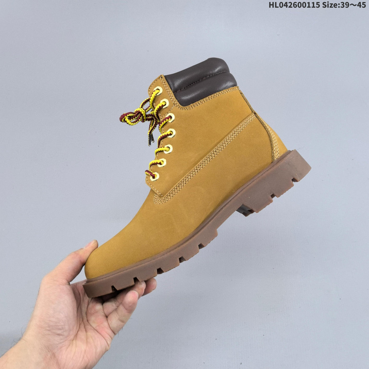 Timberland 6-Inch Style Lace-Up Boots, Wheat and Brown