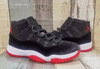 Jordan 11 Black and Red High-Top Sneakers