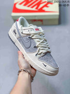 Nike SB Dunk Low Supreme-Style White Grey Sneakers
