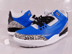 Jordan Air Jordan 3 Retro Blue Black Cement Sneakers
