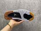 Jordan 4 Retro Sneakers in Black, Green and Tan