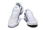 Nike Air Max Plus White and Blue Sneakers