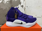 Nike Hyperdunk X High Basketball Shoes, Purple and White