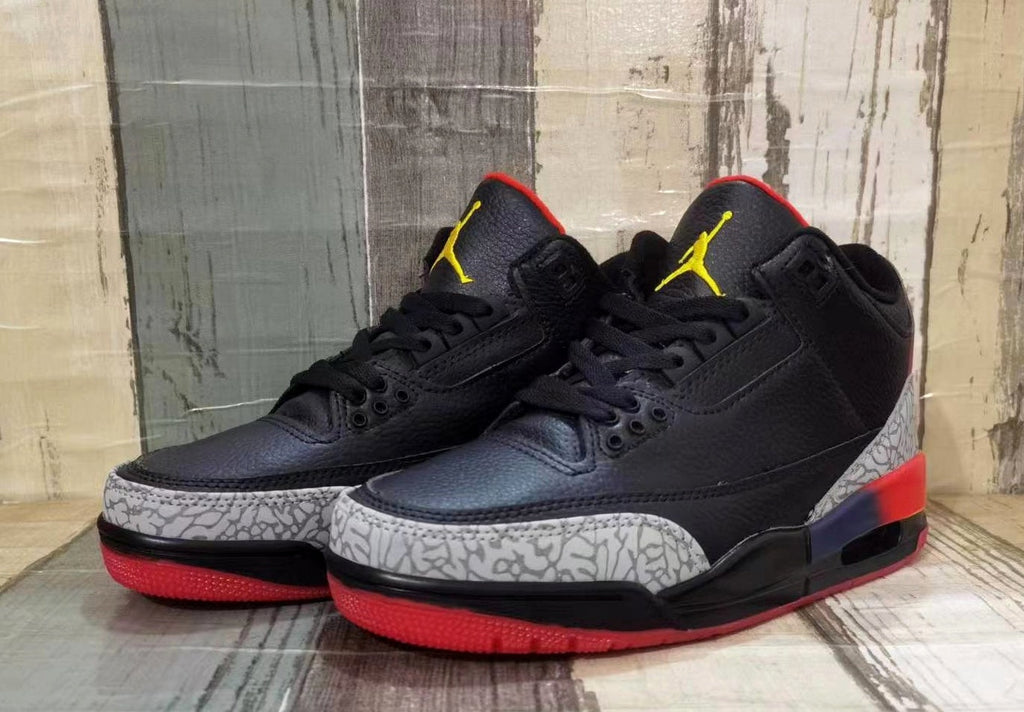 Jordan 3 Black Multicolor Men's Sneakers