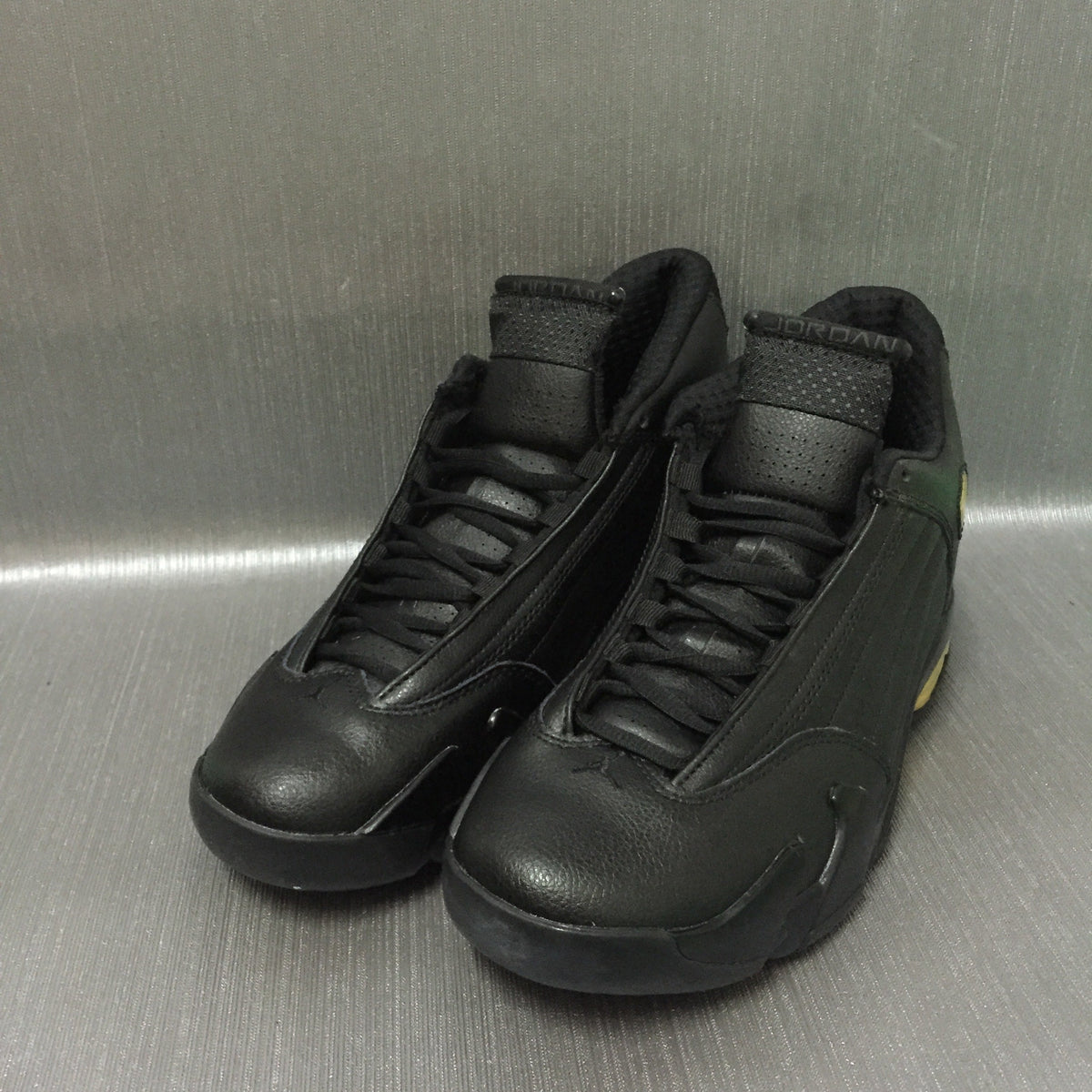 Jordan Air Jordan 14 Black and Gold High-Top Sneakers