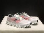 On Cloud 6 Push Sneakers in White and Pink