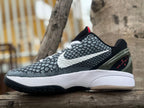 Nike Kobe 6 Basketball Shoes Black White Red
