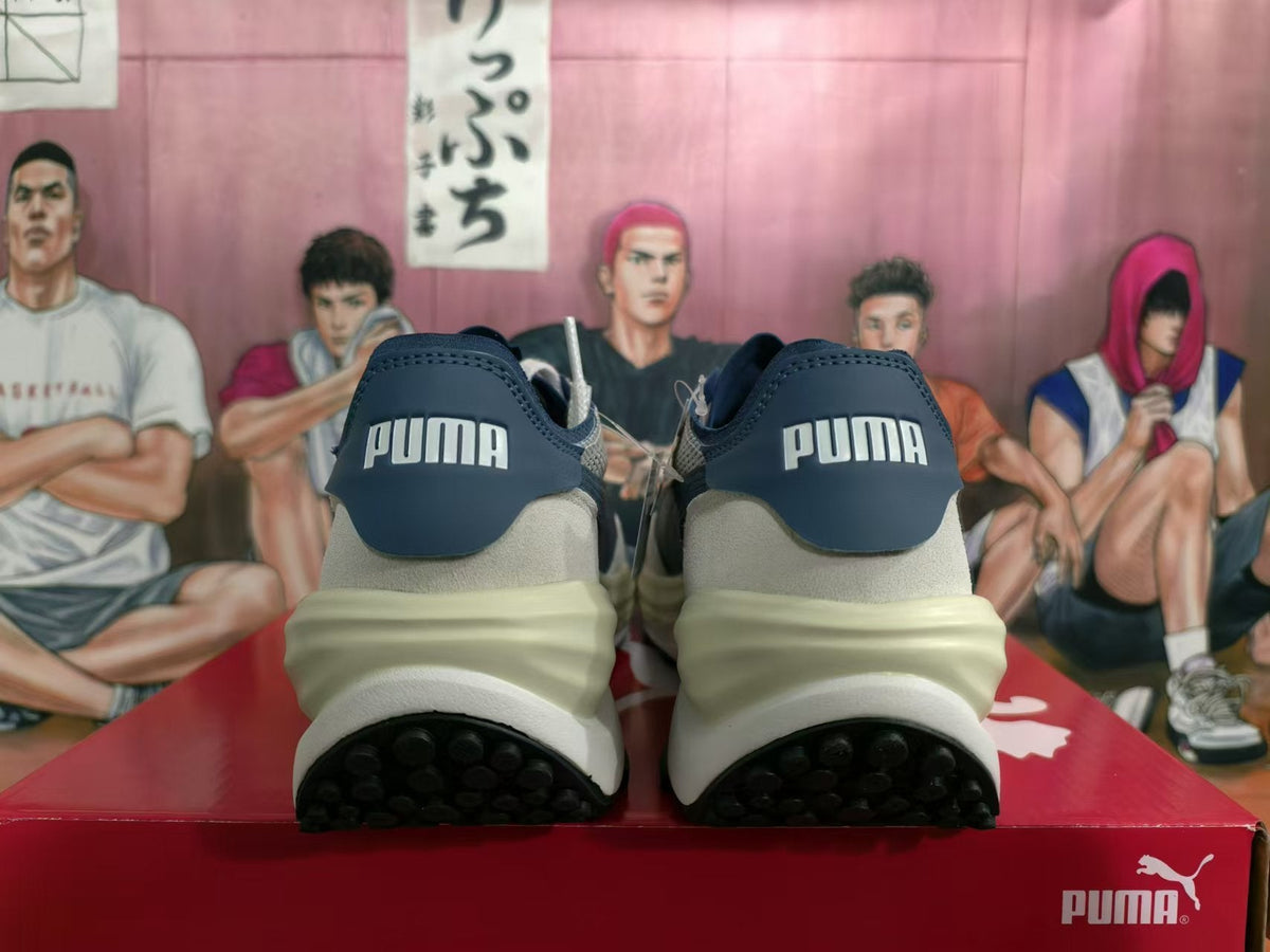 PUMA Rider Elite Sneakers in White and Navy