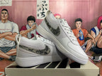 Nike Court Low Sneakers White with Snakeskin-Print Swoosh