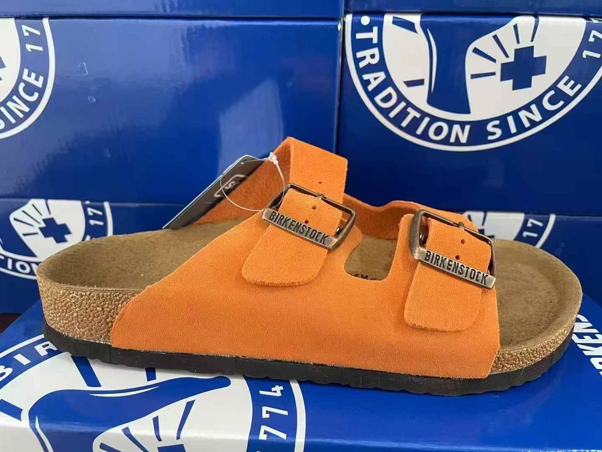 Birkenstock Arizona Suede Two-Strap Sandals
