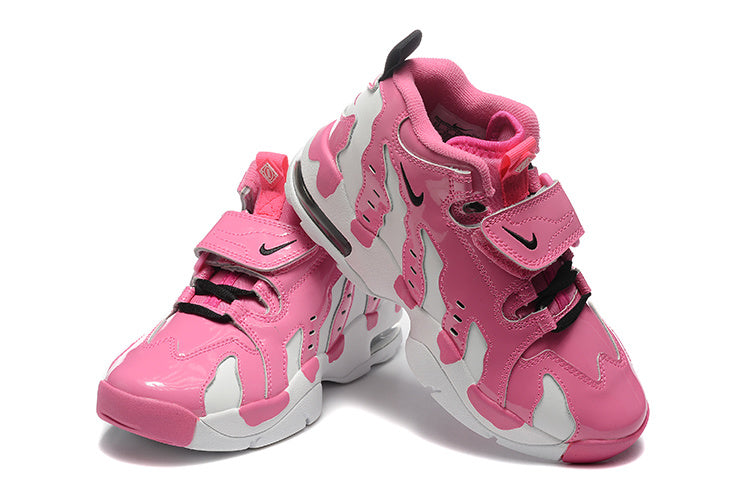 Nike Pink Strap Sneakers with Hook-and-Loop Closures