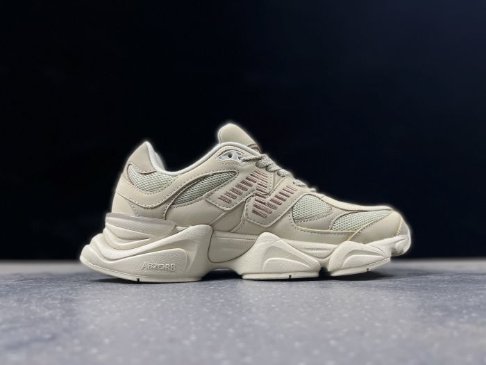 New Balance 9060ZGC Sneakers in Cream and Mauve