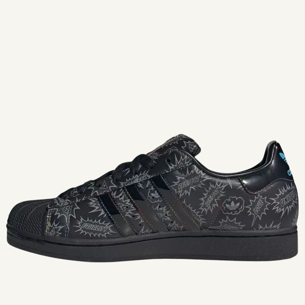 Adidas Originals Men's Black/Supplier Colour Superstar II Sneakers, KJ3276
