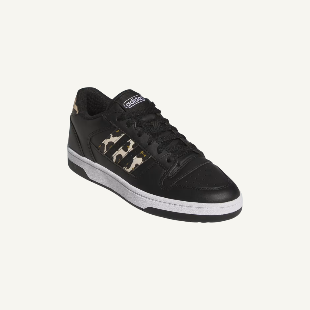 Adidas Women's Black/White/Crystal Sand Break Start Low Sneakers, JR1478