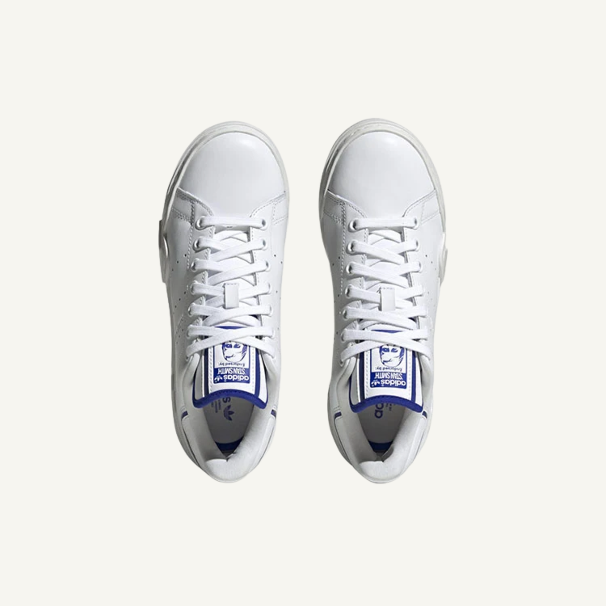 Adidas Originals Women's White/Blue Superstar Bonega 2B Shoes, IG2394 (No Box)