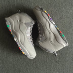 Jordan Air Jordan 10 Retro Gray Multicolor Sneakers